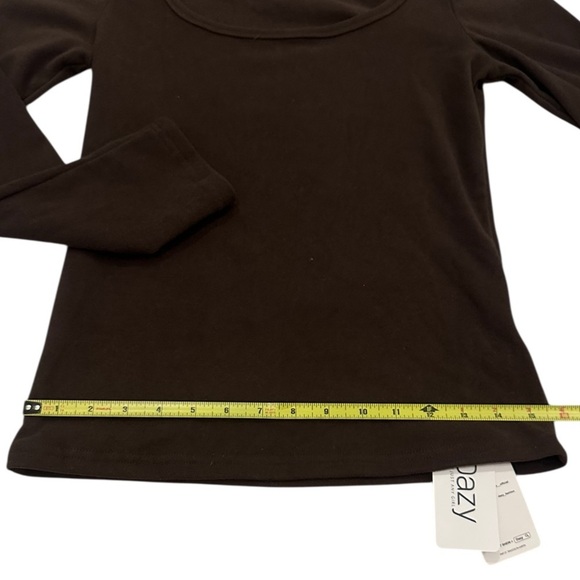 NWT Dazy Scoop Neck Sweater Dark Brown XL - Picture 7 of 9